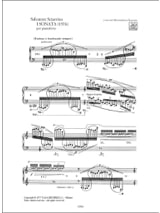 5 Sonates 1976-1994 - Salvatore Sciarrino - Partition - Piano